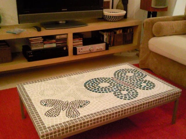 Столик КЛУББО с декором из мозаики